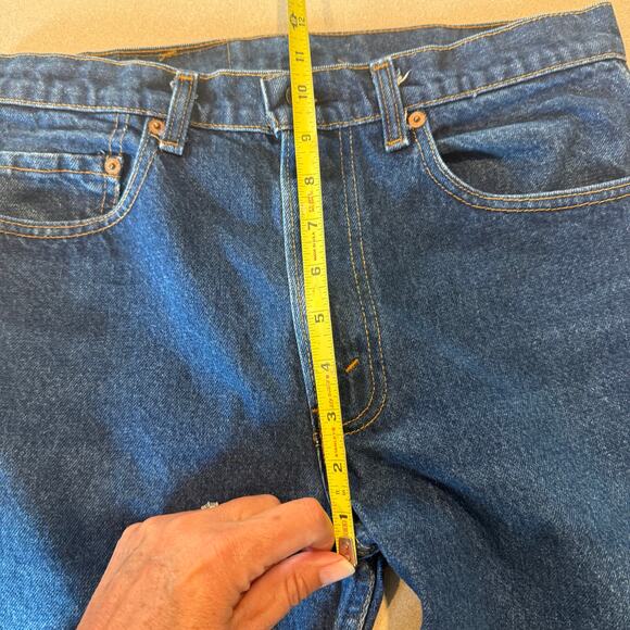 Vintage 505 Red Tag Levi's 33 X 36 Medium Wash Straight Leg USA Casual Western - Picture 6 of 6